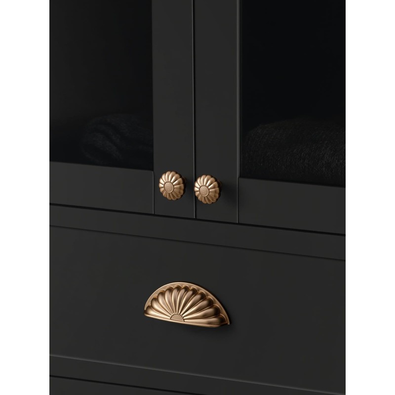 JIASENBAO Champagne Bronze Cabinet Cup Pulls 3" Hole Center 2