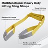 Leyso 2 Packs 2" x 10' Lifting Sling Straps, Multifunctional