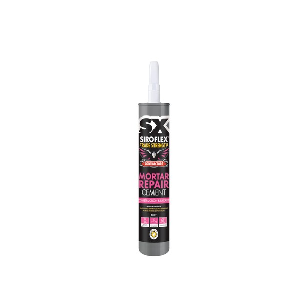 SIROFLEX SX Trade Strength Mortar Repair Cement Ready to Use Ideal Quality Joint Repair Filler, Specifically Developed to Repair Damaged Masonry Joints Quickly, Size 300 ml, Colour Buff