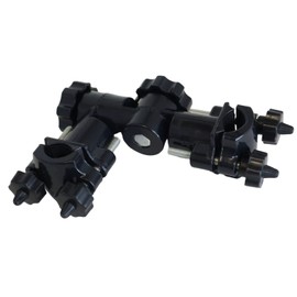 tonra Parasol Holder for Camping Fishing Helabuna Outdoor Fixed Angle Adjustable Clamp Vise Parasol Pipe Chair Pole BBQ Ocean Rod Sun Shade Black 6.7 x 5.1 x 1.6 inches (17 x 13 x 4 cm)