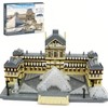 TRavesty Paris Louvre Building Blocks Kit, 3377 Pieces Modular House