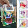 KeerxunBag 1 Pack Holographic Gift Bags with Handles & 2