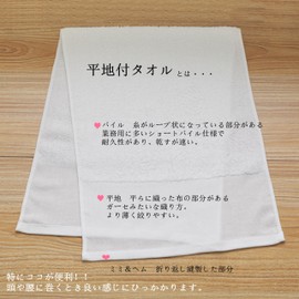 Alutaio Face Towels, 13.4 x 33.9 inches (34 x 86 cm), Water Absorbency and Quick Drying, Easy to Use, Set of 10, Medium Thin (220 Momme) Towels, Extra Long Size, Water Absorbent, Quick Drying, Facial