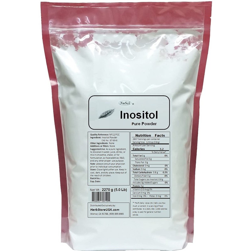 NuSci Inositol Bulk Pure Powder NF12 & FCC Quality Standard