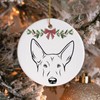 Minimal Dog Christmas Ornament:_#14 Belgian Malinois