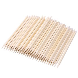 300 Count Orange Wood Stick 4.5 inch Cuticle Pusher Remover Nail Art Manicure Pedicure Sticks