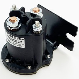 Trombetta 36V DC Contactor, 2-Position, Push Button, Black, Manual, Flush Mount