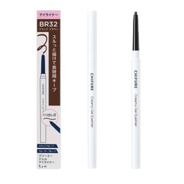 CHIFURE Creamy Gel Eyeliner BR32 Black Brown Waterproof Smudge Proof 2mm Core