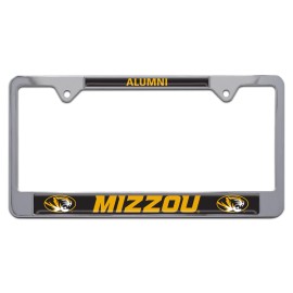 AMG Missouri Mizzou Tigers Alumni Chrome Metal License Plate Frame