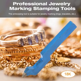 Jewelry Punch Mold, Steel Curved Jewelry Metal Punch Stamp Mold Ring Bracelet Marking Tool(18K)