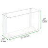 mDesign Plastic Adhesive Mount Storage Organizer Container for Kitchen or