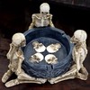 MIJOMA Gothic Ashtray - Skeleton Round with Celtic Patterns -
