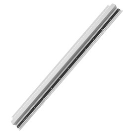 Operitacx Aluminium Ruler, Office Geometry Ruler, Drawing Ruler, Straight Ruler, Drawing Measuring Device, Measuring Tool, Metal Linear, Children's Drawing Stationery Measuring Ruler Tools