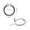 ORIESSE Pink Bow Car Accessories Push Start Button Rhinestone Ring
