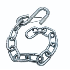 Tie Down Trailer Safety Chains with Hooks - Boat Safety Kit - 15" Towing Chain