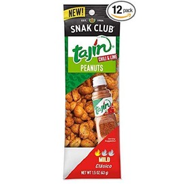 Snak Club Tajin Clasico Toasted Peanuts 1.5 oz. / 12 ct.