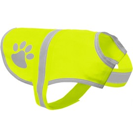 Voarge Reflective Safety Vest for Dogs, High Visibility, Reflective Safety Vest Pet Vest for Outdoor Night (Yellow, L)