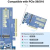 H!Fiber 2 Port M.2 NVMe Adapter, PCIe M.2 NVMe Adapter