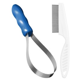 CHROMACRAFT 1 Pet Hair Removal Comb and 1 Pet Flea Comb, Pet Supplies, Pet Hair Cleaning Tools