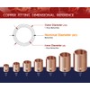 Everflow CCLF0100-5 45 Degrees Elbow Copper Fittings, 1-1/4,