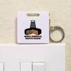 'America Cheese Grater' Keyring Tape Measure/Spirit Level Tool (KM00042860)