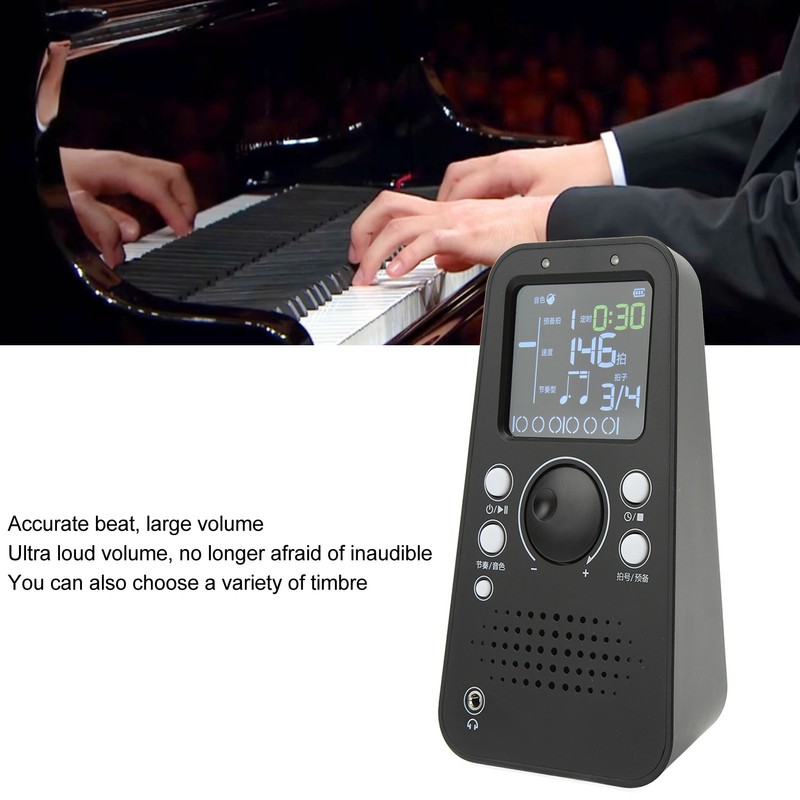 Electronic Digital Metronome Universal Smart Bluetooth Metronome for Guitar Piano