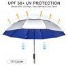 G4Free 46 Inch Large Golf UV Umbrella Compact Reverse Travel