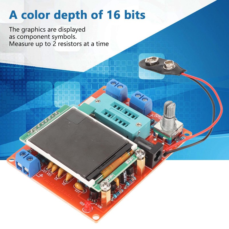Transistor Tester Module Auto Detect High Accuracy 25pF to 100mF