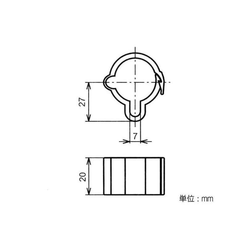Yazaki Kako Φ28 Erector Plastic Joint Black J-166 S BL
