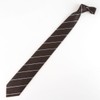 The Shirt Studio Brown Modern Stripe Manual Tie