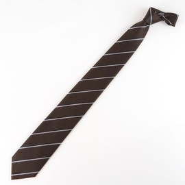 The Shirt Studio Brown Modern Stripe Manual Tie