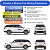 3PCS Student Driver Magnetic Stickers for Car - Removable Novice