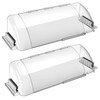9-15.5 Inch Adjustable Air Vent Deflectors, 2 Pack Clear Magnetic