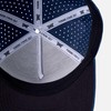 Men's Dog Tag 5-Panel Snapback Cap - Navy/White Logo -