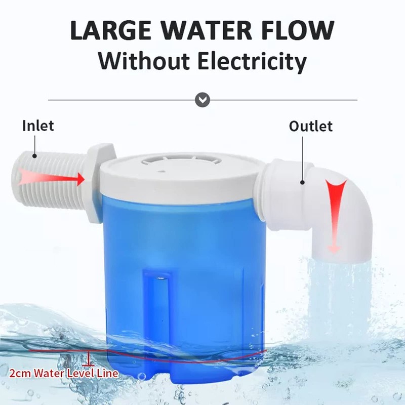 Float Valve 3/4" Side Inlet Male Automatic Water Level Control