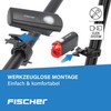 Fischer Set di luci a LED per bicicletta, con tecnologia