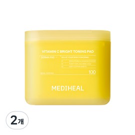 Mediheal Vitamin C Blemish Toning Derma Pad 2nd Generation, 100 Sheets Pack, 2 Packs / 메디힐 비타민씨 잡티 토닝 더마 패드 2세대, 100매입, 2개
