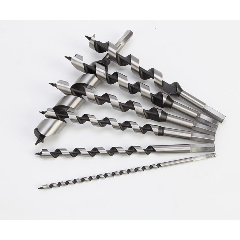 Wood Drill Bit Set, 23 cm Long, Auger Drill Bit