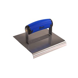 Bon 62-444 6-Inch by 6-Inch Stainless Steel Concrete Sidewalk Edger with 1/2-Inch Radius and 5/8-Inch Deep Comfort Grip Handle