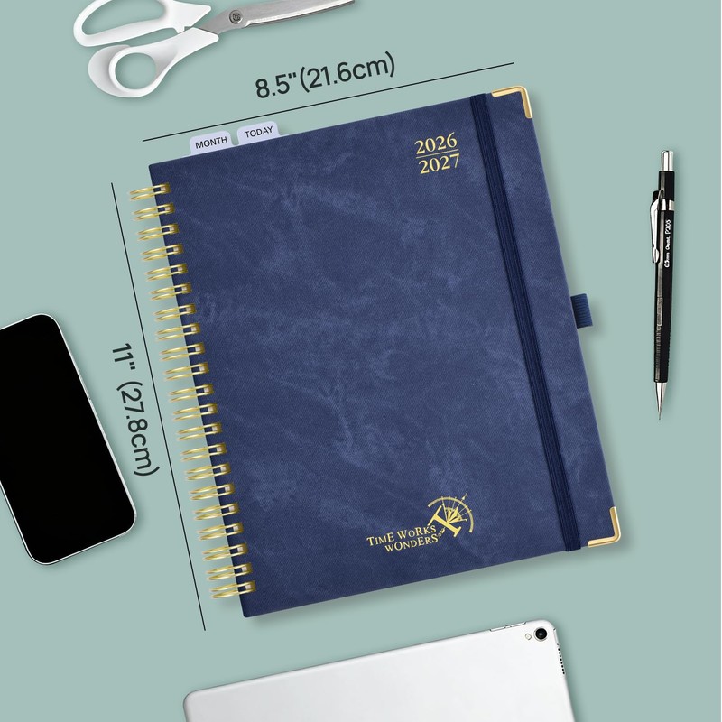 POPRUN Teacher Planner 2026-2027, 8.5"x11" Lesson Planner Book for Teachers