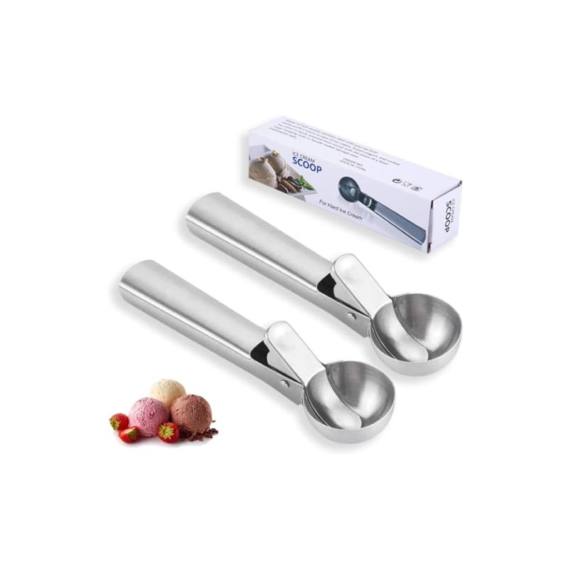 Cuchara para Helado de Acero Inoxidable–Cuchara para Frutas, Funderelele, Cuchara