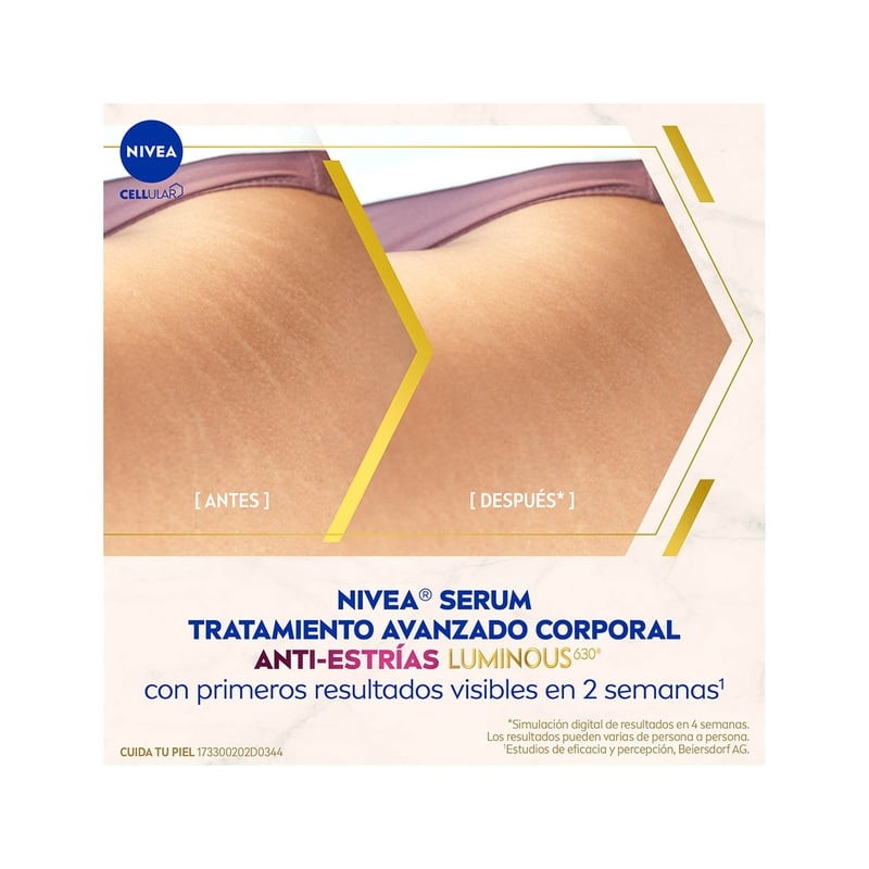 Sérum NIVEA Luminous 630 tratamiento avanzado anti estrías 100 ml