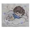 Sweet Baby Boy (1358) - Embroidered Lightweight Soft Patterned Fleece