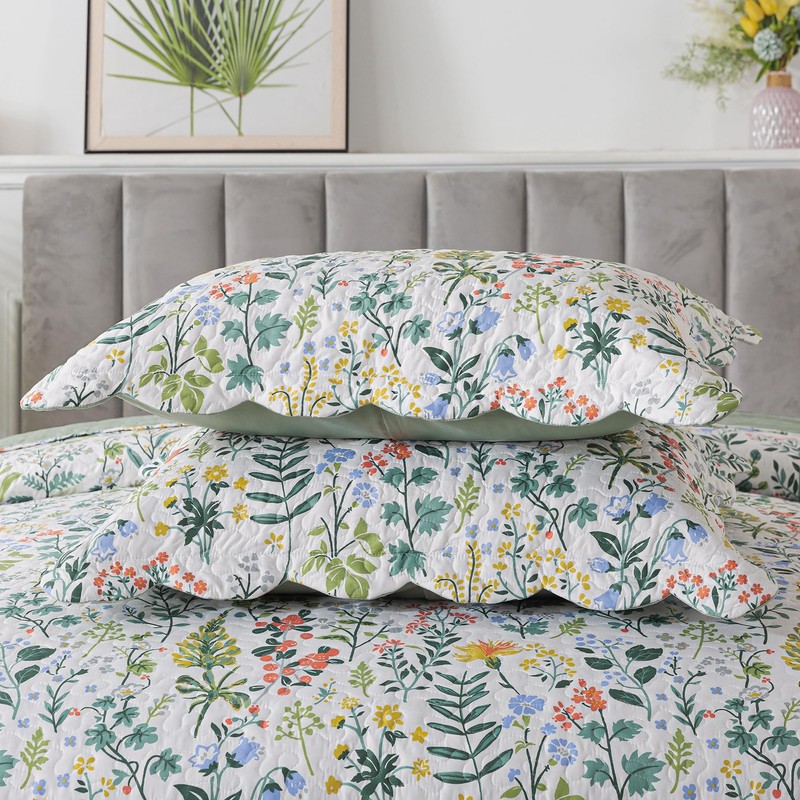 HoneiLife Queen Quilt Bedding Set - 3 Pieces Microfiber Quilt