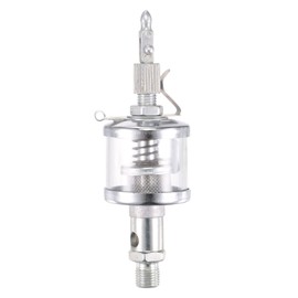 sourcing map Needle Valve Type Oil Cup M10x1 Thread 16ml Sight Gravity Drip Feed Oiler