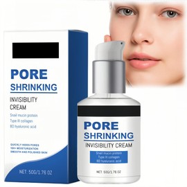 Pore Shrinking Invisibility Face Primer Cream,Smoothing Face Primer,Primers for Mature Skin,Mature Skin Fac/e Moisturizer with Collagen,Matte Full Coverage Foundation,Hydrating Matte Foundation Base
