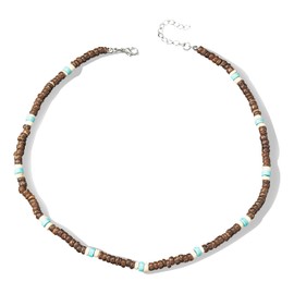 Your Always Charm Puka Shell Necklace Men Beaded Necklace for Men Beach Surfer Necklaces Jewelry Christmas Gifts Stocking Stuffers for Men