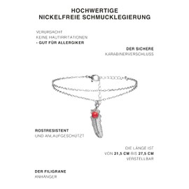 Nothing but Love Original Anklet Chain Anklet Fashion Foot Jewellery Feather Pendant Charm