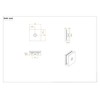 Ranbo Square Frameless Glass Clamp Connector/Shower Door Fixed Panel/Wall-to-Glass Corner