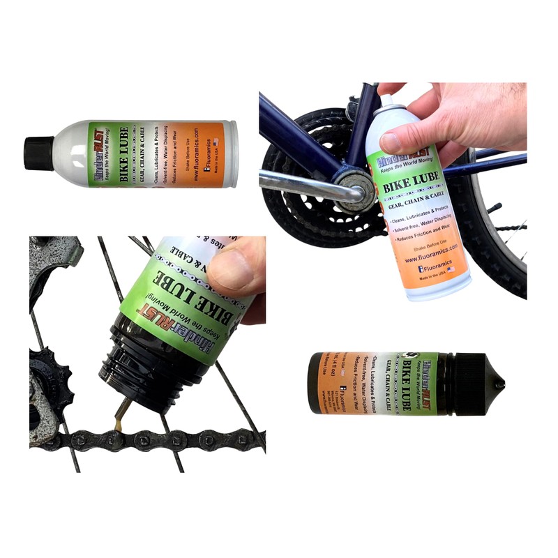 HinderRUST Bike Lube: Cleans, Lubricates, and Protects Bicycle Gears, Chains,